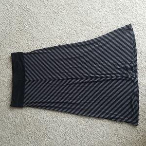 Torrid Maxi skirt black and grey